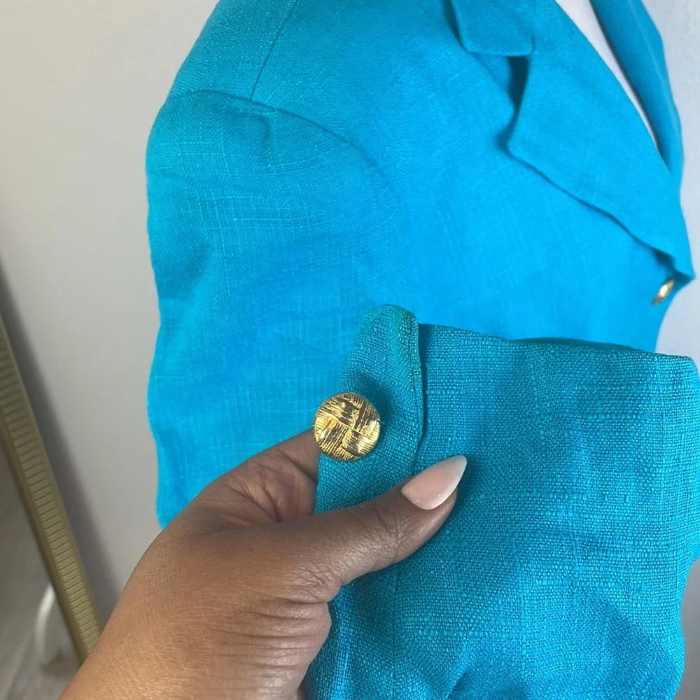 EST $1200 Vintage Christian Dior Women's Blue Blazer